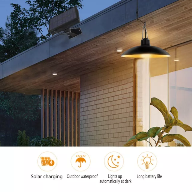 Solar Lights Outdoor Multi-Purpose Wear Resistance Solar Pendant Lights For