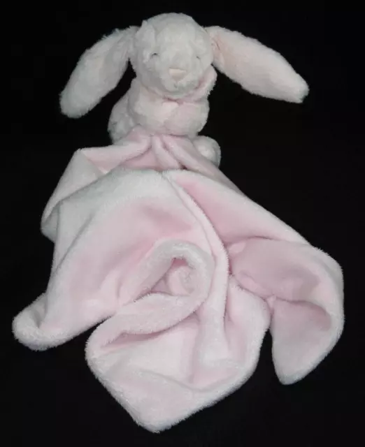 Little Jellycat Bashful Bunny Soother Security Blanket Baby Lovey Pink Plush