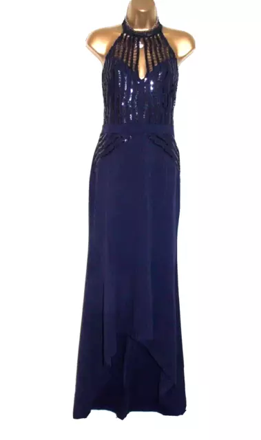 Lipsy sequin scallop fishtail maxi sales dress