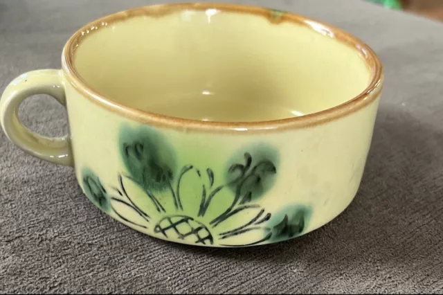 Soup Bowl Vintage Fred Roberts mug Floral With Handle