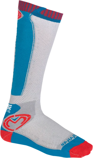 Moose Racing 3431-0602 Sock Sahara Rd/Wh/Bl L/Xl Calza Lungo