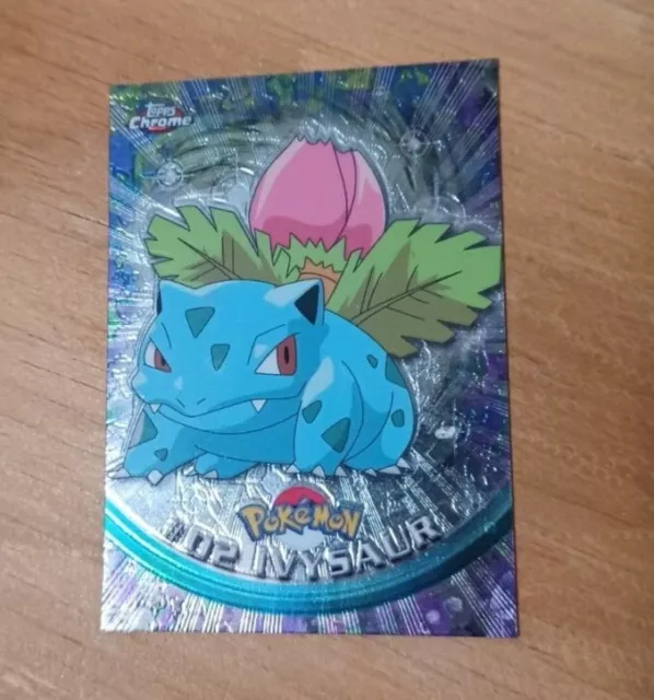 Ivysaur #02 Topps Holo Foil TV animiation Edition Pokémon Card - LP