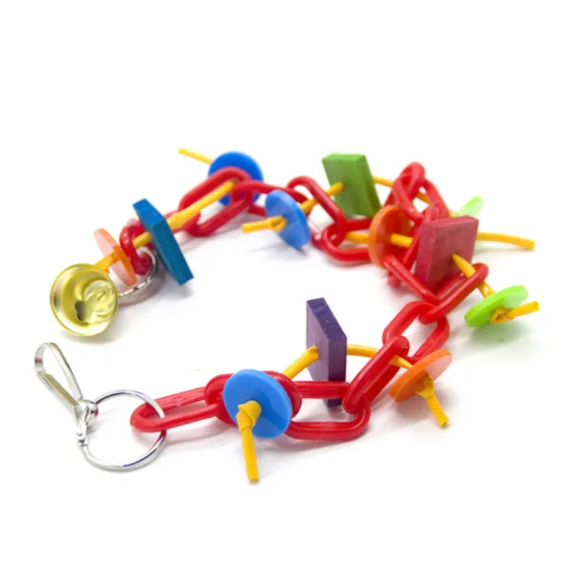 Plastikkette spielt Spielzeug Vogelkäfig hängen Spielzeug Biss Klettern