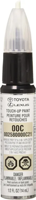 NEW Toyota Genuine 00258-0000C-21 Clear Coat Touch-Up Paint Pen .5 fl oz, 14 ml