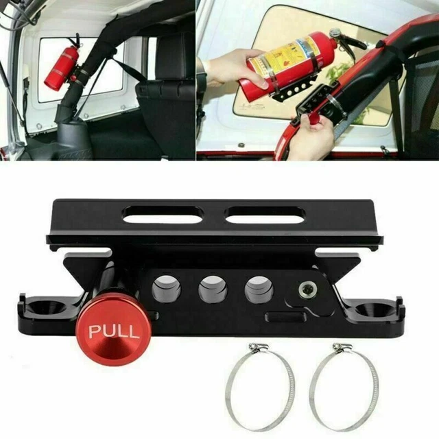 Roll Bar Fire Extinguisher Holder Bracket Mount Aluminum Alloy For Jeep Wrangler