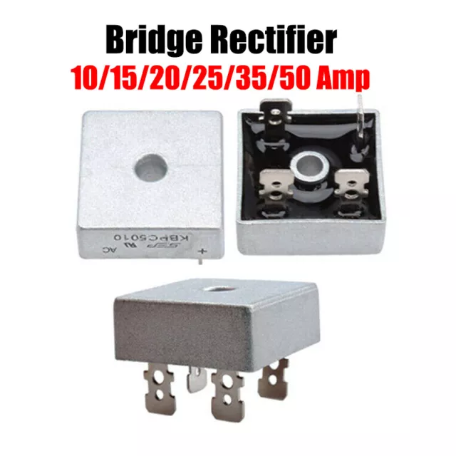 Bridge Rectifier Metal Case Single Phase Diode KBPC 5010 10/15/20/25/35/50A 12V