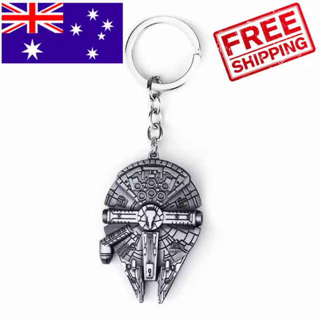 Star Wars Millennium Falcon keyring Space Ship Key Chain Fast Aus Post