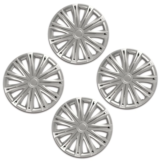 SPARK SILVER 17 "  WHEEL TRIMS COVERS HUB CAPS 17 INCH 4 pcs SET