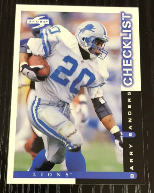 BARRY SANDERS SCORE 1998 269 Detroit Lions OSU Cowboys Heisman HOF EUR
