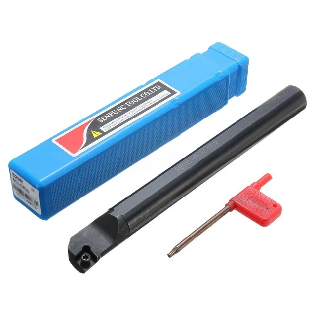 Porte-Outils Tour CNC 4Pcs + Inserts Carbure - Porte-Insert CCMT09T304 - Tige 12mm - Pour Tournage