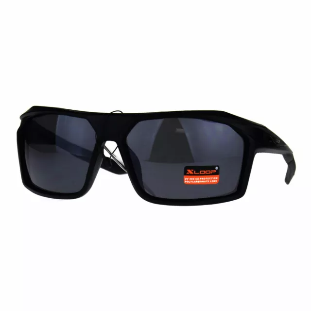 Xloop Hommes Lunettes de Soleil SPORTS Mode Rectangulaire Drapé Cadre UV 400