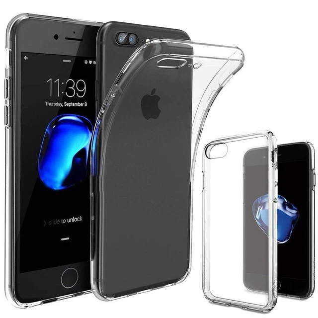 Shockproof Silicone Back Protective Clear Case For iPhone 5 5S 6 7 8+ XR Xs Max
