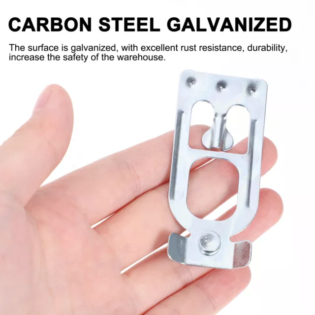 20 Pcs Carbon Steel 'galvanized' Tray Rack Safety Clip for Pallet 3