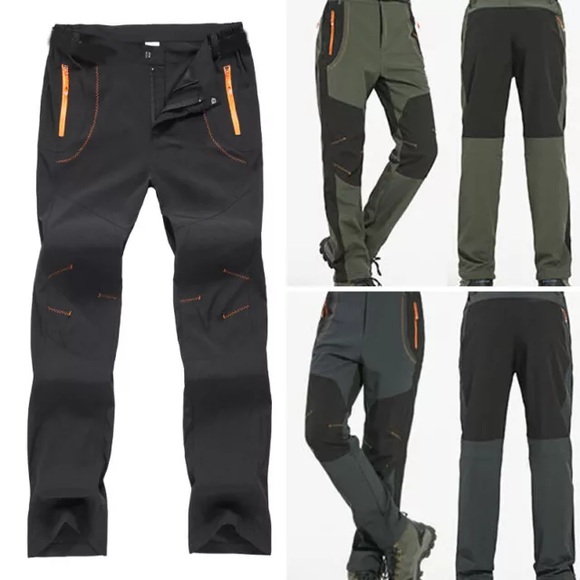 Pantalon De Marche Cargo Imperméable Pour Homme Pluie Randonnée Pêche Pantalon *