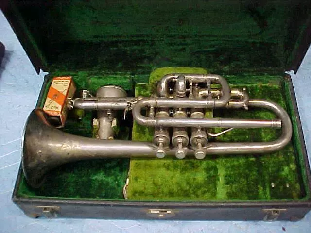 Antique Buescher "True Tone" Cornet, Complete with All Slides.