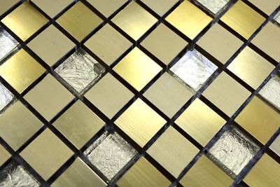 Braun Mosaïque Aluminium Beige Braun Composite Cuivre Miroir Mosaïque 