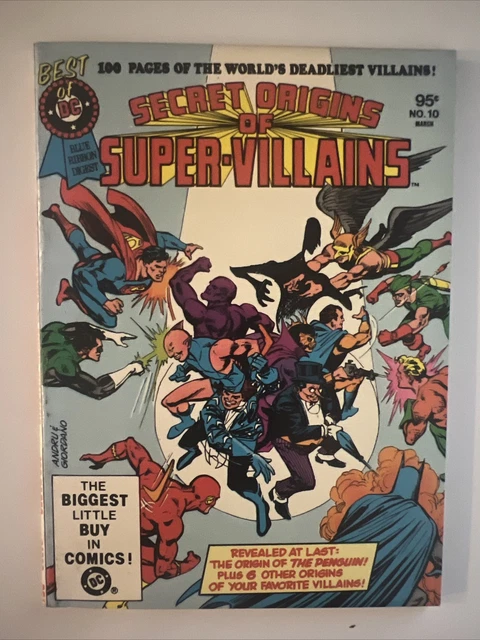 Best Of Dc Blue Ribbon Digest #10, Secret Origins Of Super Villains, Fn-Vf, 1980