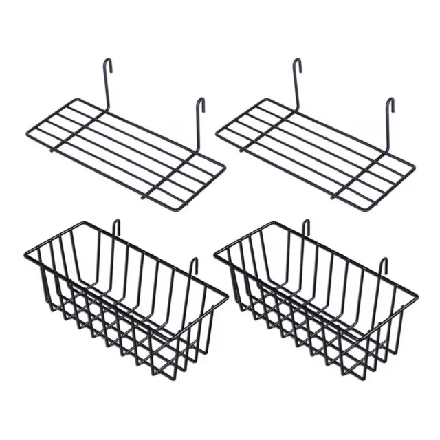 Wire Wall Bin Organizer Cabinet Kitchen Metal Baskets Shelf Hanging Bins