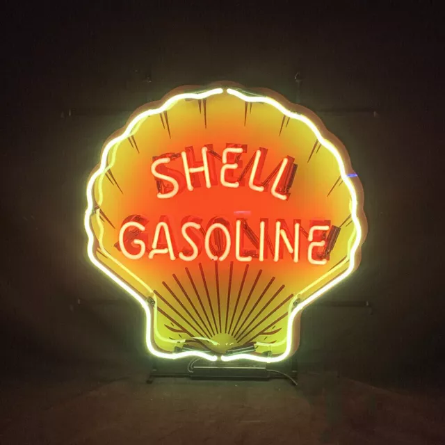 Gas Oil Gasoline Station 17"x17“ Neon Lamp Light Sign With HD Vivid Printing