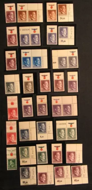 D. Reich, 3. Reich, GG , Adolf Hitler Lot , Posten mit Hoheitszeichen ** + gest.