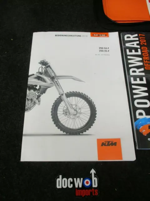 KTM SXF450 2018 Dutch Spec genuine owners,service instruction manual KT6451