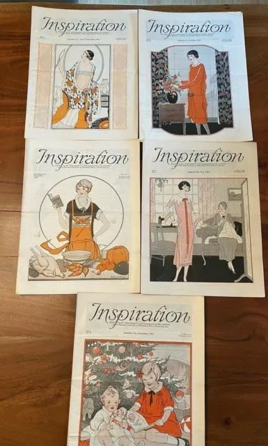 1925 Inspiration Magazine Woman's Institute Vintage Fashion Millinery Lot 5 1925 Inspiration Magazine Woman's Institute Vintage Fashion Millinery Lot 5