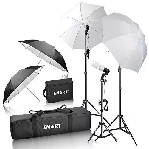 EMART 600W Photography Photo Video Portrait Studio Day Light Umbrella Continuous