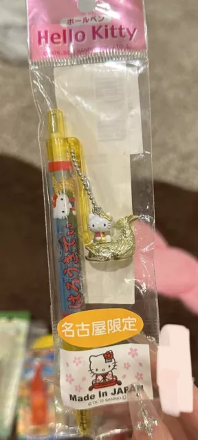 Vintage Sanrio Hello Kitty Charm Ballpoint Pen Japan