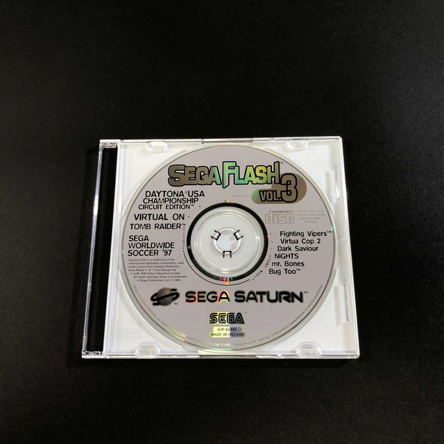 Sega Flash Vol. 3 Sur Sega Saturn – PAL, Démo/arcade, Très Bon état