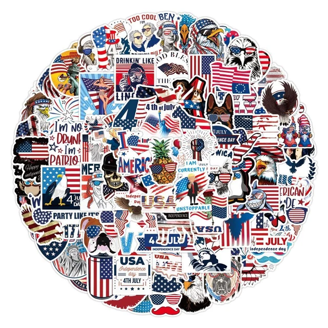Fridge Laptop Skateboard Independence Day Stickers Graffiti Stickers Decals
