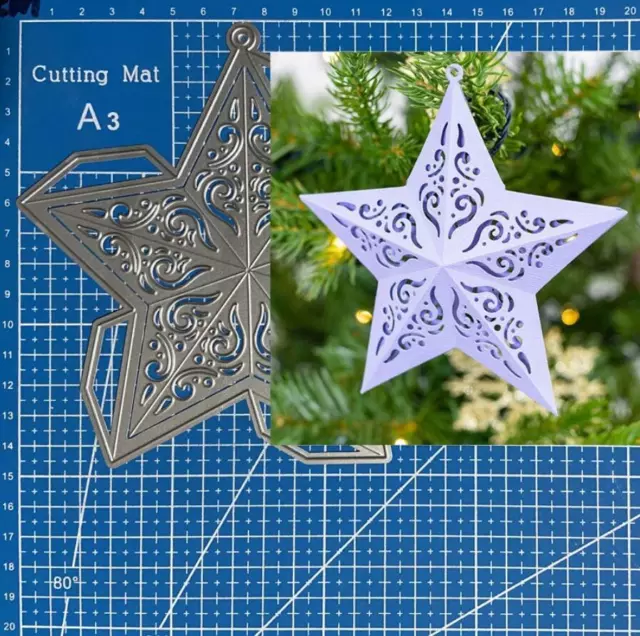 Star Lantern Metal Cutting Dies Scrapbooking Embossing Paper Card Crafts Stencil