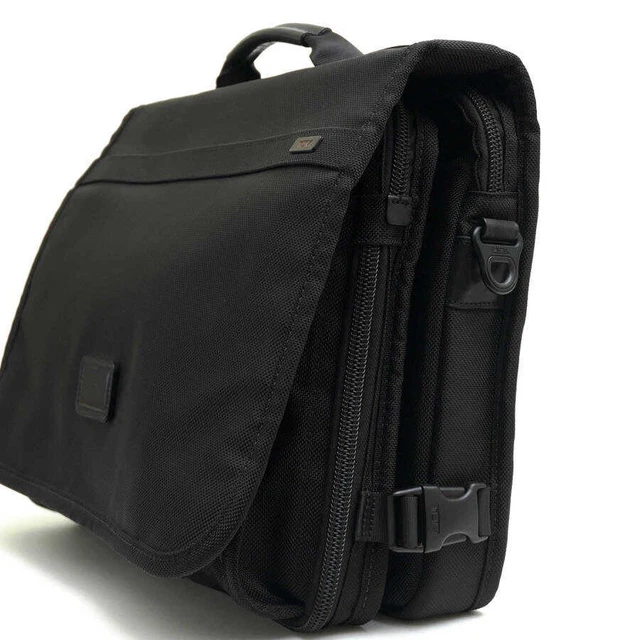 TUMI Expandable Alpha T-Pass Medium Screen Laptop Messenger  Designer Briefcase