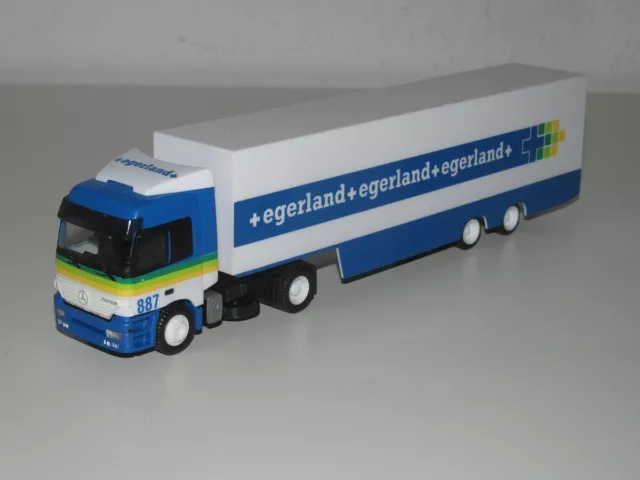 Selten: Herpa MB Actros L  Koffersattelzug VVK 2/2  Egerland Autotransporter