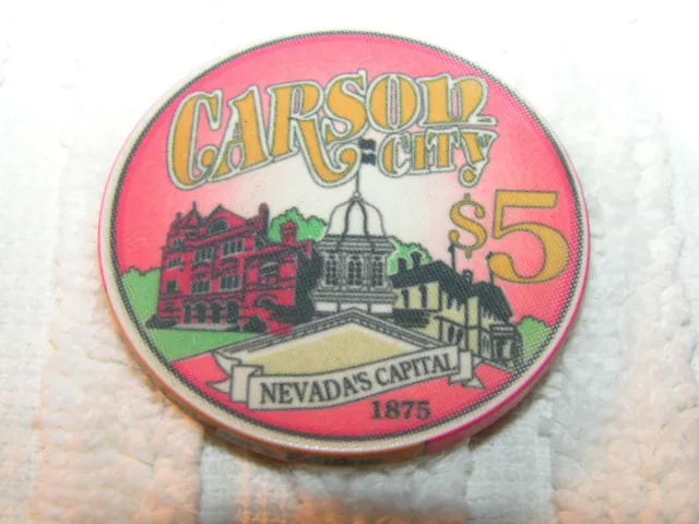 Cactus Jack's Five Dollar Carson City Nevada 1992 Casino Token