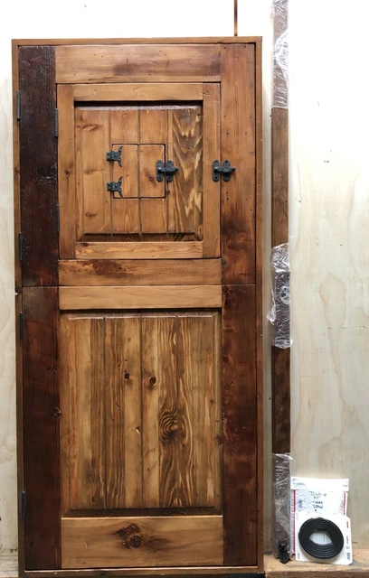 Rustic reclaimed solid Doug Fir DUTCH door glass U choose dimension storybook 3