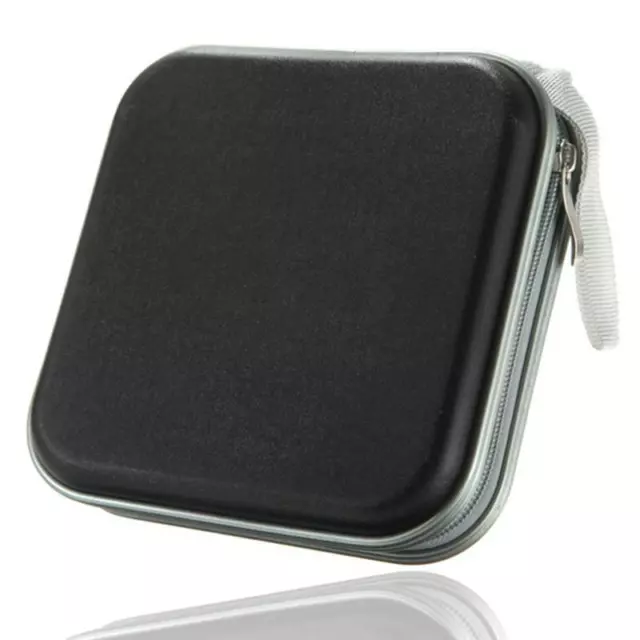 40 CD DVD Carry Case Disc Storage Holder CD Sleeve Wallet Ideal for In Car BLACK 2