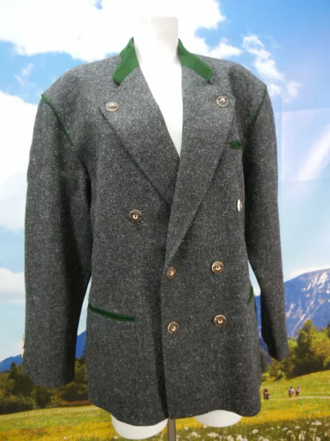 Peko Austria Schurwolle grauer Janker neuwertige Trachtenjacke Jacke Gr.50