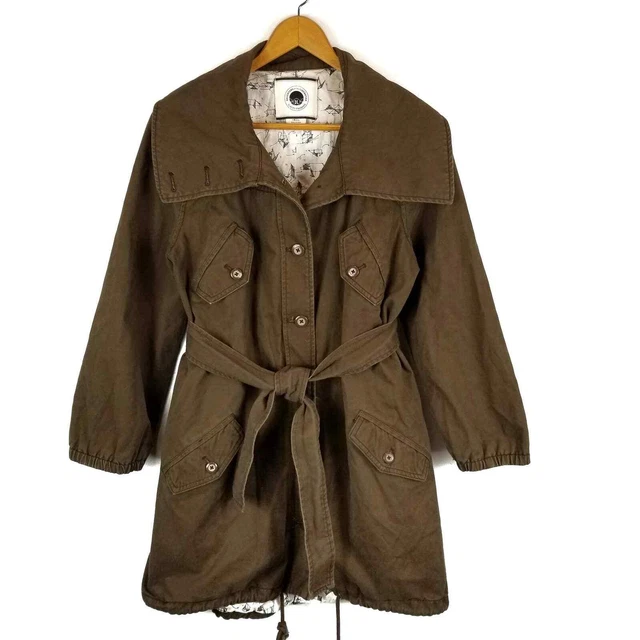 Daughters of the Liberation Anthropologie Women's Brown Canvas Utility Jacket S