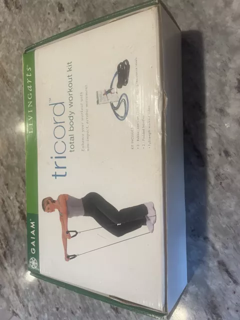 NEW GAIAM TRICORD Total Body Workout DVD Resistance Bands x3 Cardio Pilates 9.99 PicClick