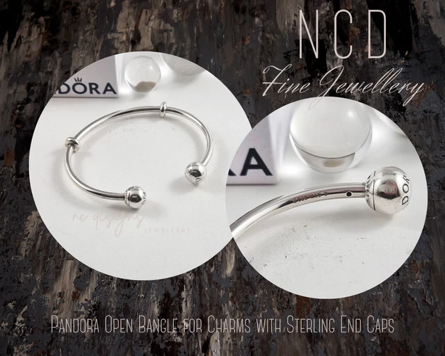 Pandora open on sale bangle end caps