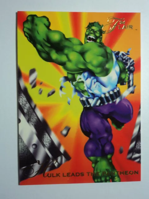 1994 Marvel Annual - Base Card # 95  Hulk Leads The Pantheon