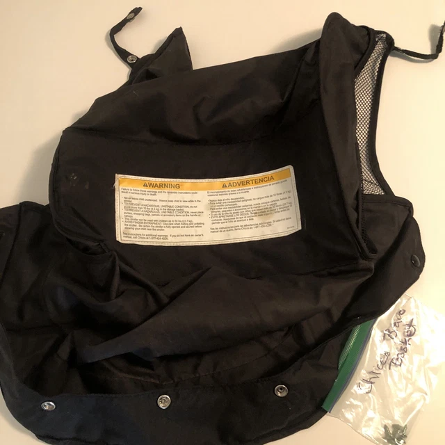 Chicco Bravo Stroller Replacement Black Storage Basket GUC