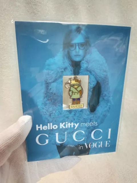 Hello Kitty meets GUCCI in Vogue Special Charm Accessory Key Chain JAPAN  Limited