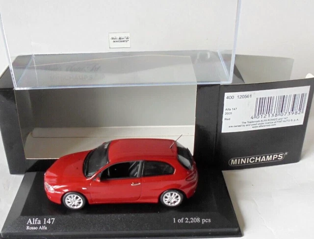 MINICHAMPS 1/43 Alfa Romeo 147 2001 Noir MiniChamps Alfa