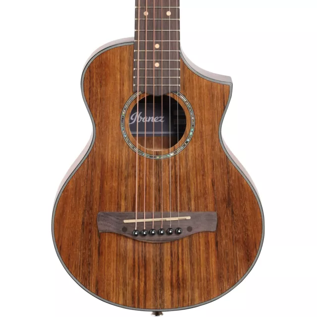 Ibanez EWP14 EWP Series Piccolo Acoustic Guitar, Open Pore Natural