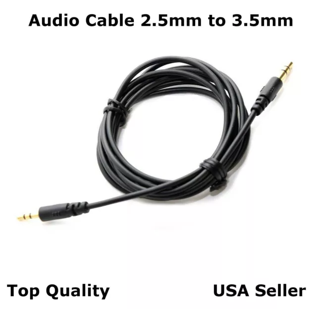 5 FT 3.5mm to 2.5mm male to male auxiliary aux Stereo Audio Convertor Cable Cord