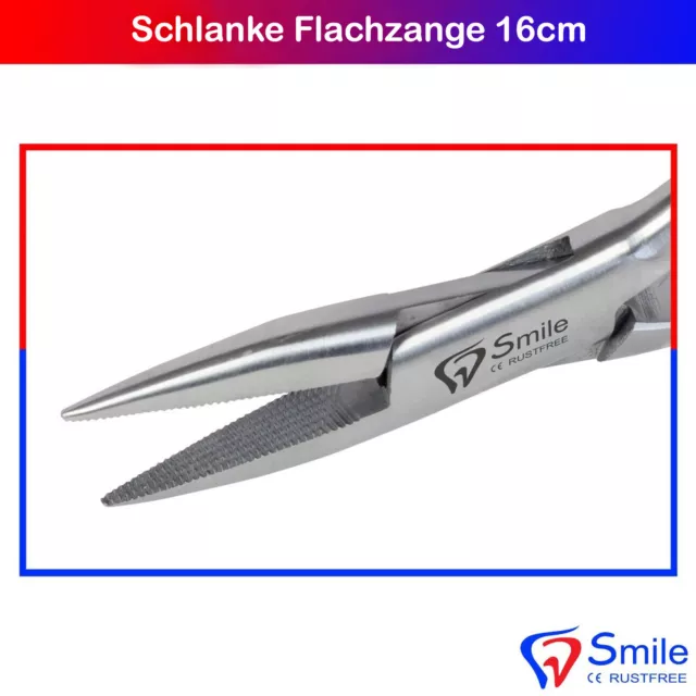 Spitzflachzange KFO Flachzange schlanke Ligaturen Draht Zahntechnik Dental Plier 2