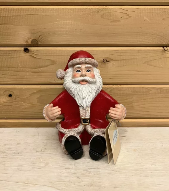 Santa Claus Christmas Figurine BNWT World of Wonders 6 inch Candle Holder