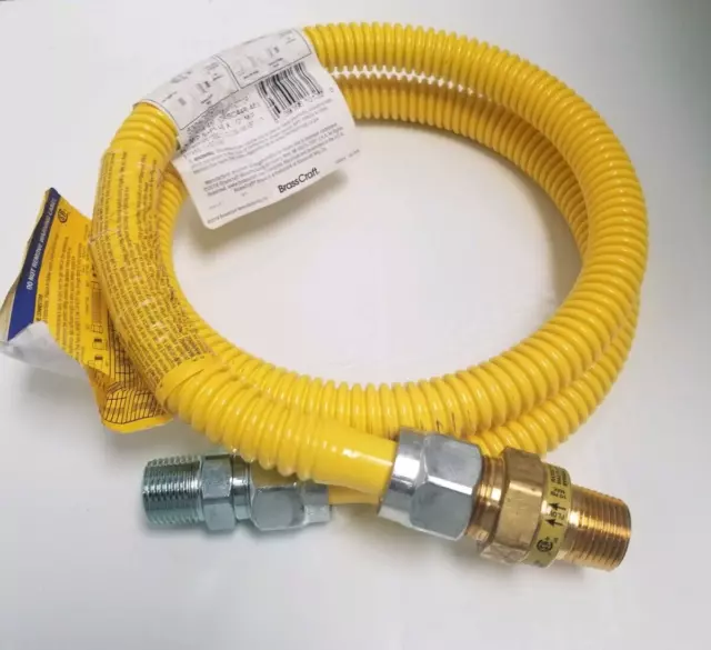 Brasscraft Safety Plus CTD Gas Connector 5/8" x 48" CSSC44R-48 -