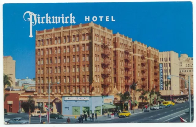 San Diego CA The Pickwick Hotel Broadway At First Ave. Postcard California